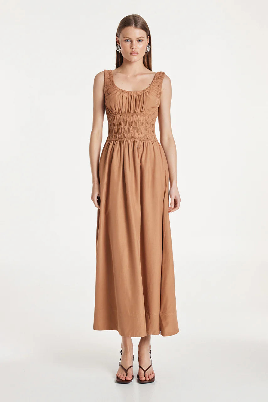 Madison The Label Rikki Maxi Dress With Pockets | Rust