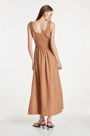 Madison The Label Rikki Maxi Dress With Pockets | Rust