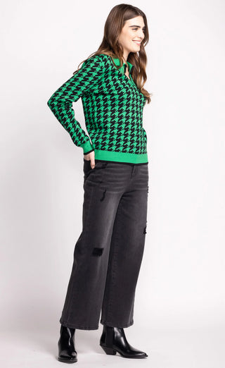 Pink Martini Rory Denim | Black + Light Denim