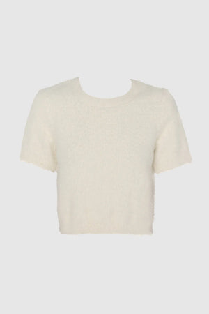 Madison The Label Ruby Knit Tee | White