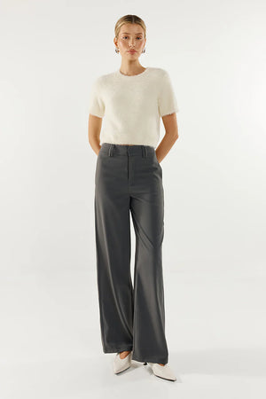 Madison The Label Ruby Knit Tee | White