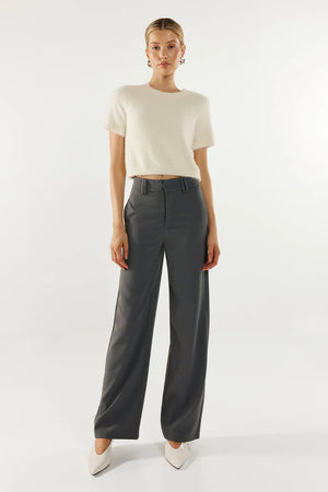 Madison The Label Ruby Knit Tee | White