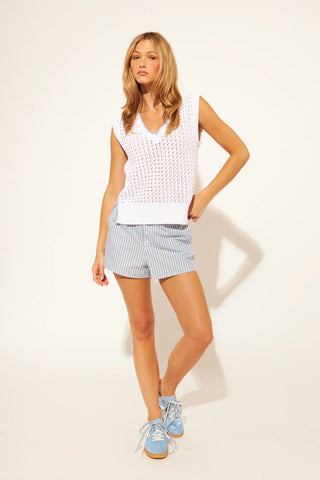 John & Jenn Leone Sweater Vest | Vanilla Cornflower