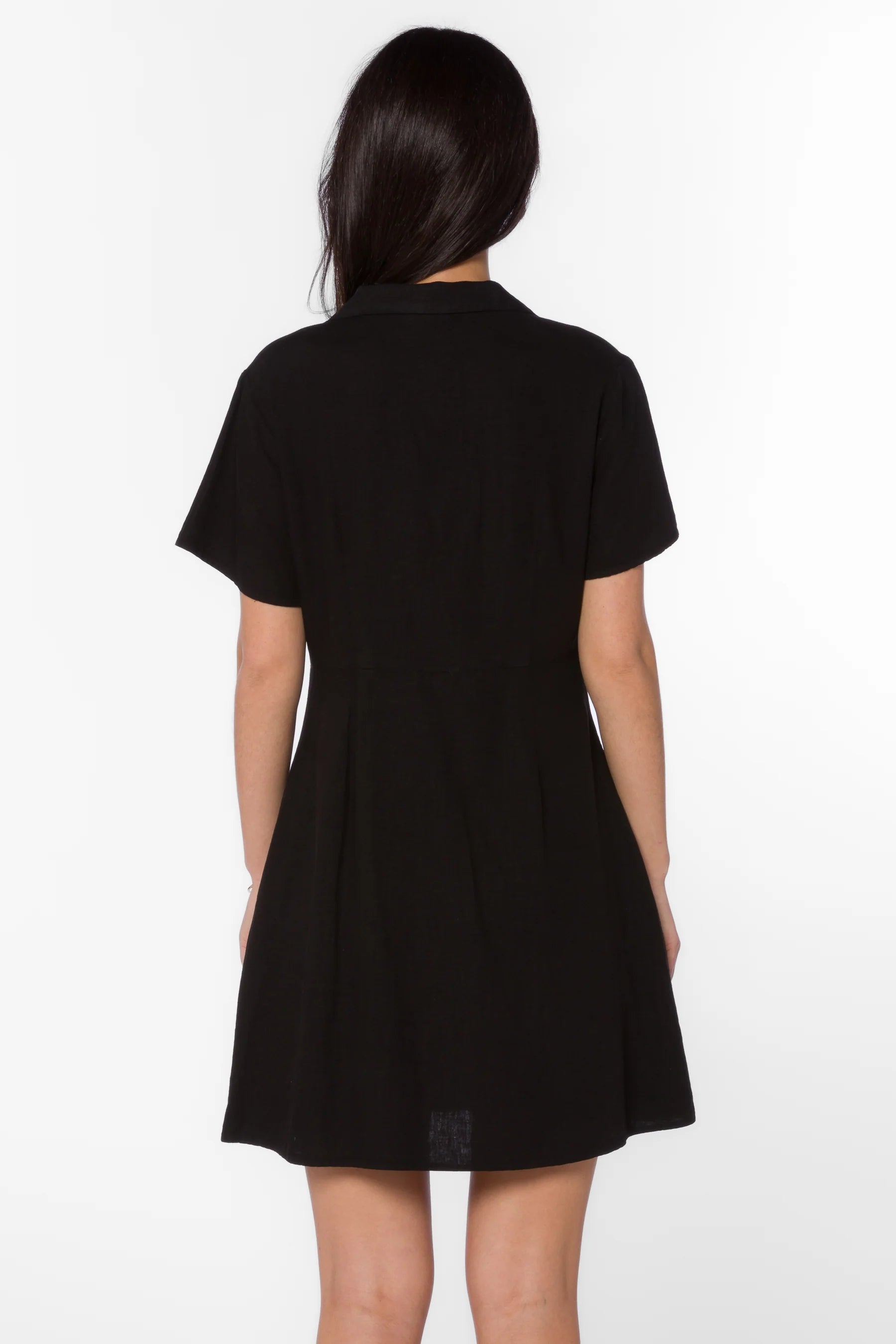 Velvet Heart Short Sleeve Dress Black Fancy That The Roundstone