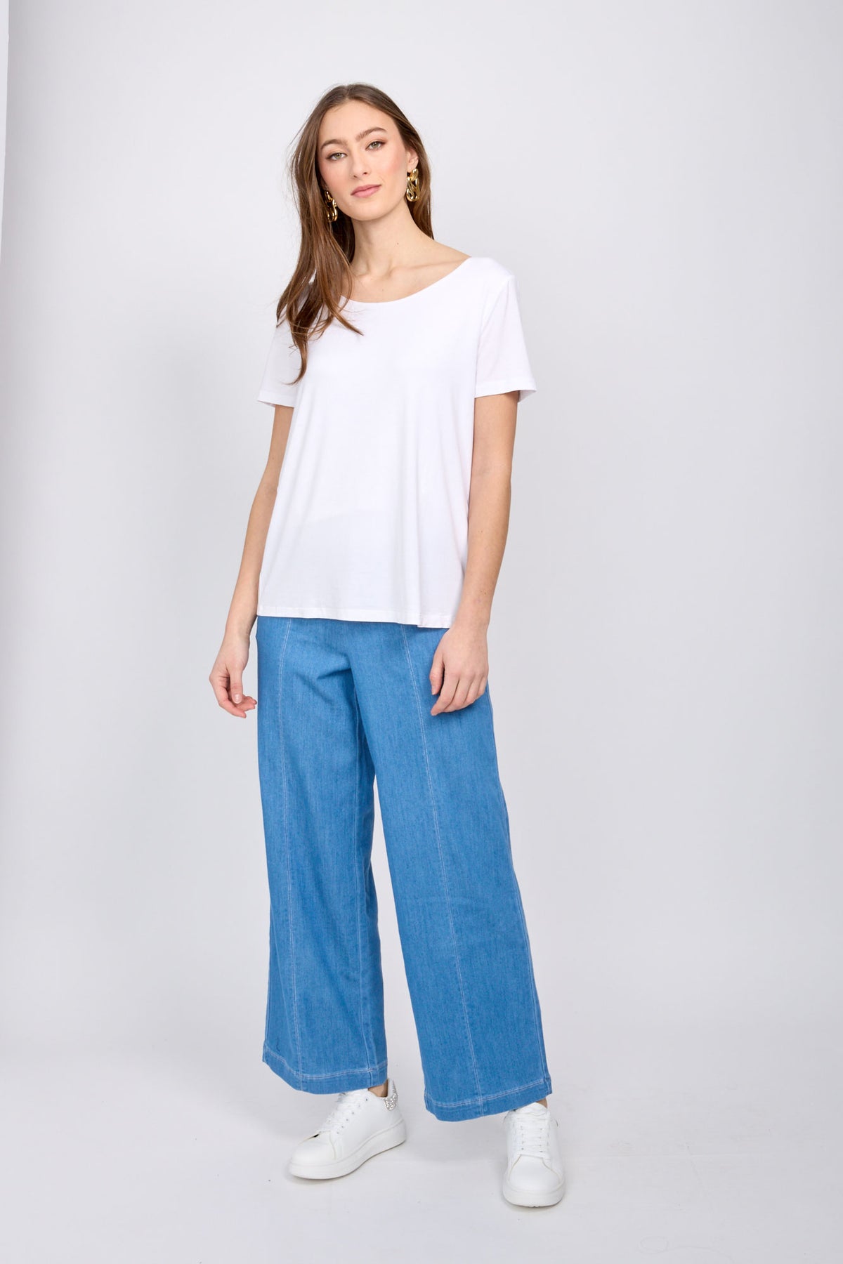 Emproved Scoop Neck T-Shirt | White