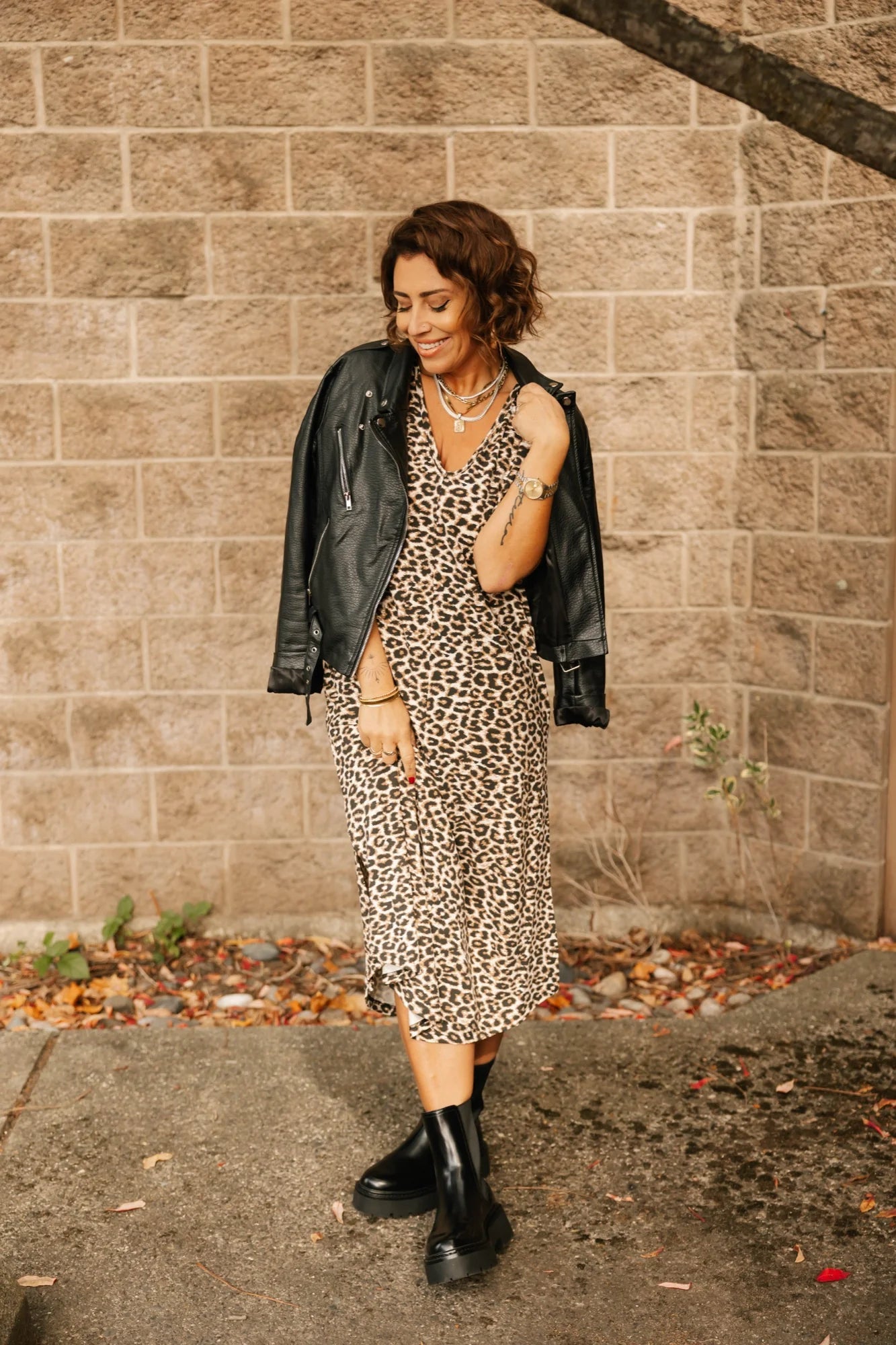 Smash & Tess Sunday Midi Dress | Leopard