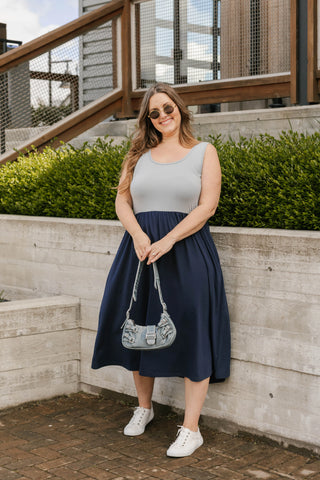 Smash & Tess Tatiana Dress | Ice Blue/Navy