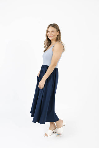 Smash & Tess Tatiana Dress | Ice Blue/Navy