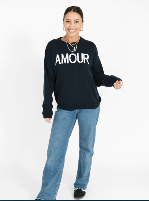 Smash + Tess Amour Sweater | Navy + Grey