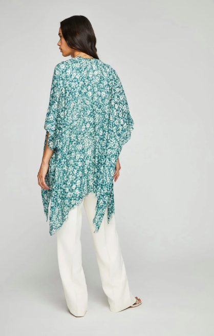 Gentle Fawn Dawn Kimono | Palm Disty Green