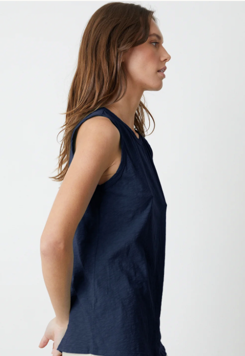 Velvet by Graham & Spencer Taurus Cotton Slub Tank | White