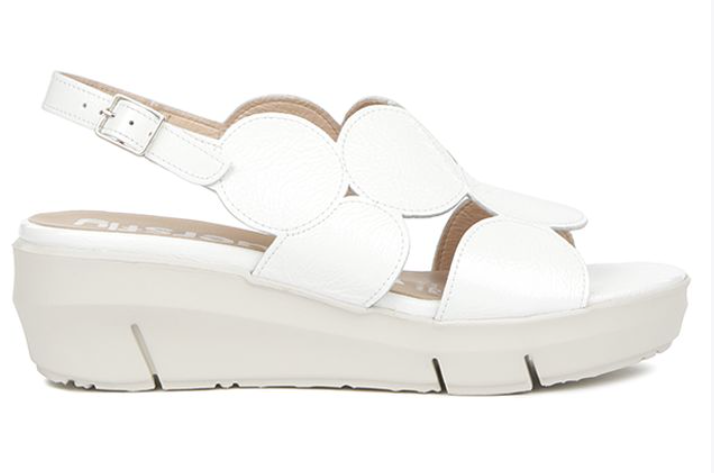 Wonders Sandal | White + Black + Gold