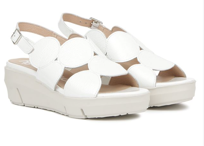 Wonders Sandal | White + Black + Gold