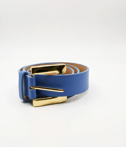 Pink Martini Bailey Belt | Pink + Blue + Black