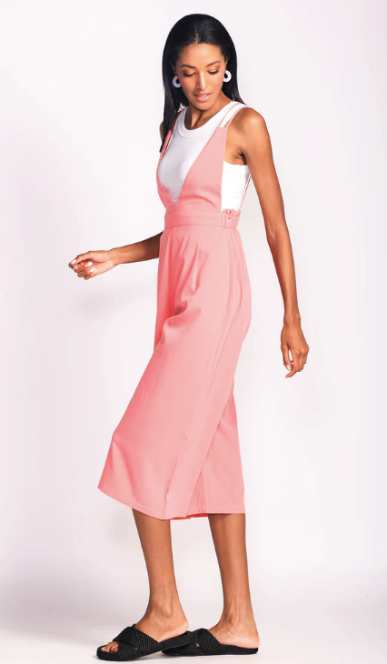 Pink Martini Ella Jumpsuit | Black + Pink