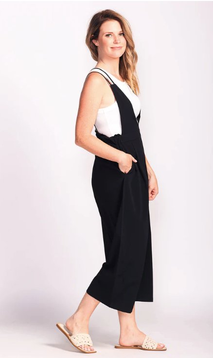 Pink Martini Ella Jumpsuit | Black + Pink