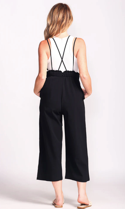 Pink Martini Ella Jumpsuit | Black + Pink