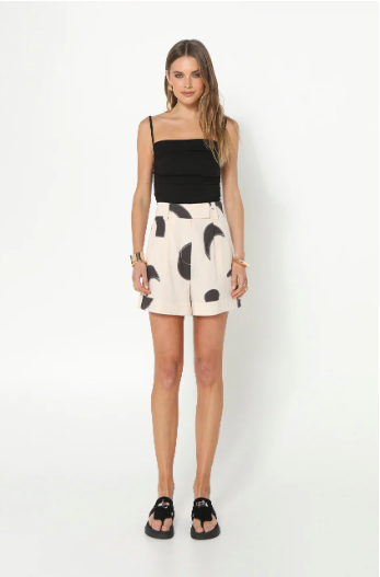 Madison The Label Carrie Shorts | Abstract Print