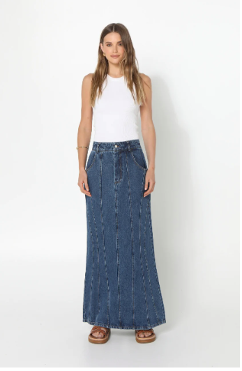 Madison The Label Carissa Skirt | Denim