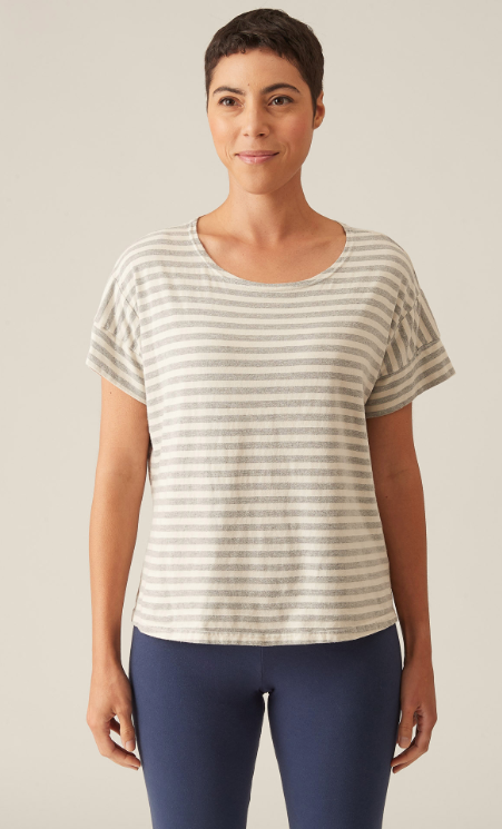 Cutloose Short Sleeve T-Shirt | Levandula + Aluminum