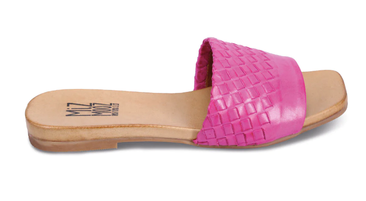Miz Mooz Pluck Sandals | Fuschia + Brandy