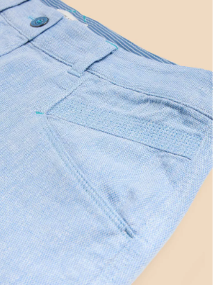 White Stuff Harper Linen Blend Trouser | Blue