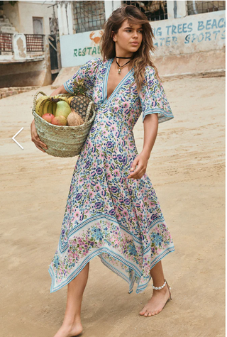 Spell Impala Lily Handkerchief Dress | Iris