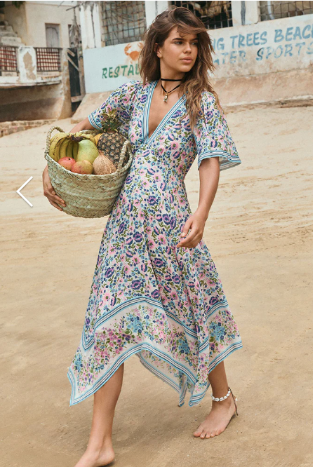 Spell Impala Lily Handkerchief Dress | Iris