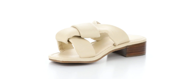 Bos & Co Knick Sandals | Cream + Black
