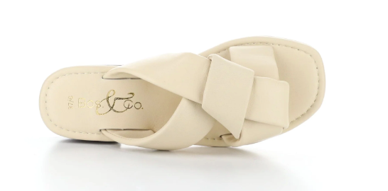 Bos & Co Knick Sandals | Cream + Black