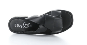 Bos & Co Knick Sandals | Cream + Black
