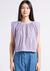 The Korner Embroidered Top | Purple
