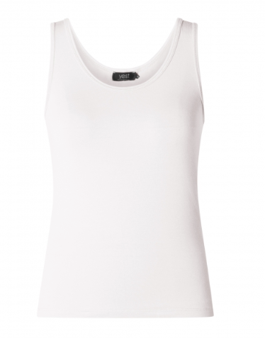 Yest Gerriette Essential Tank | Lilac + Chambray + Off-White + Red