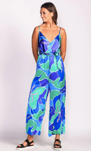 Pink Martini Noelle Jumpsuit | Royal Blue