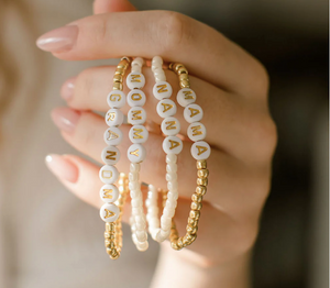 Made by Mira Mama Bracelet | Gold + Ivory