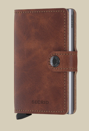 Secrid Mini Vintage | Sage + Cognac + Brown + Blue + Black