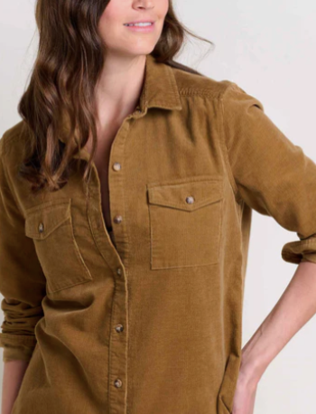 Toad & Co Scouter Cord Long Sleeve | Honey-Brown