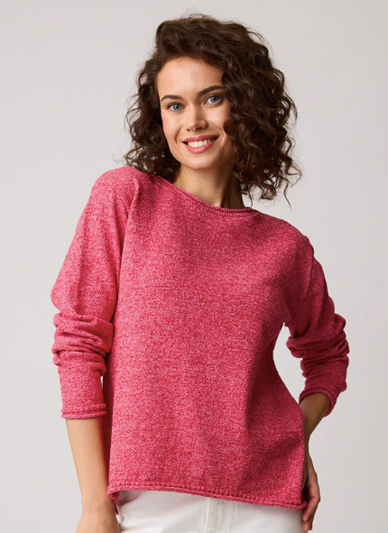 Parkhurst Cruise Sweater | Lilac + Cherry + Chambray + Cerise