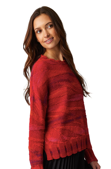Parkhurst Mallory Sweater | Red + Navy
