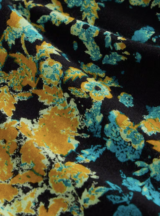 White Stuff Megan Jersey Midi Dress | Black Print