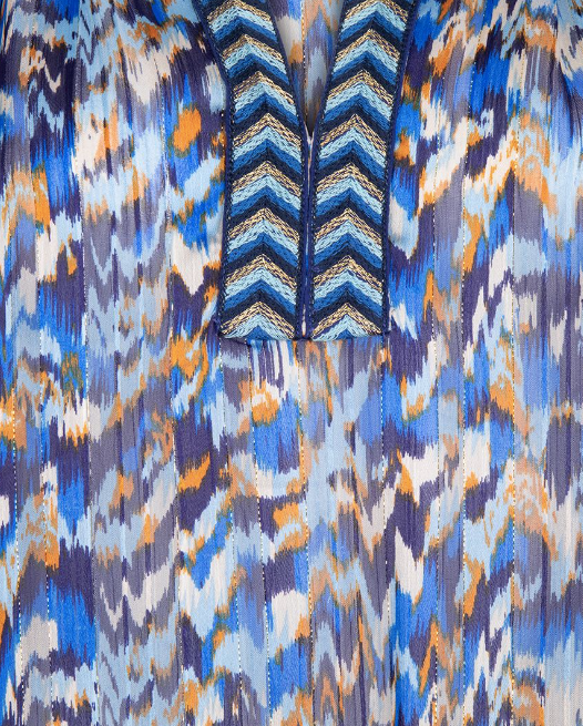 Esqualo Fancy Tape Mystery Estate Blouse | Multi