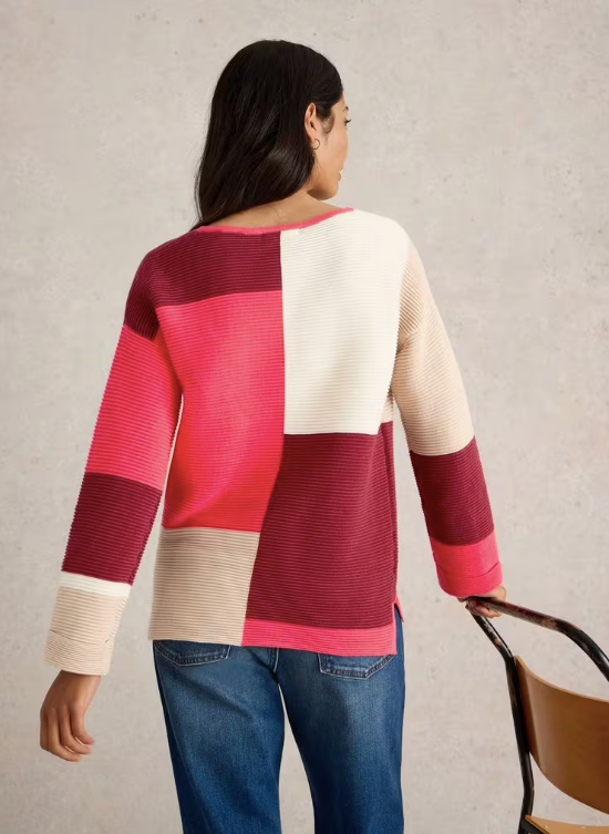 White Stuff Jana Abstract Jumper | Plum