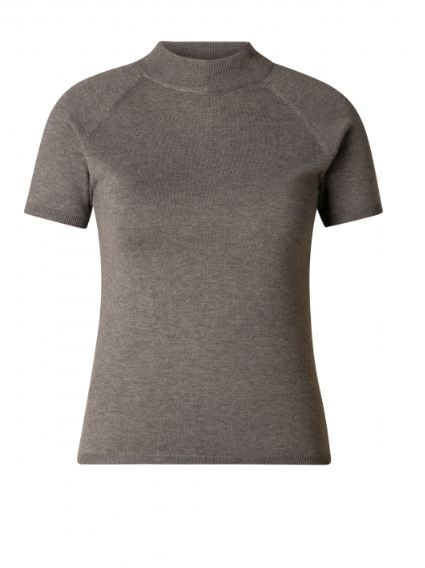 Yest Nanna Top | Grey + Dark Camel