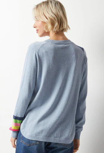 Zaket & Plover Striped Curve Sweater | Jean