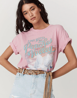 Spell Peaches Biker Tee | Mush