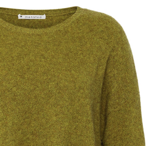 Manstead Zoe Loose Fit Sweater | Olive + Blue