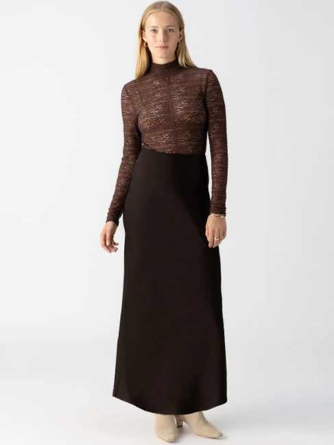 Sanctuary Everyday Maxi Skirt | Black + Brown