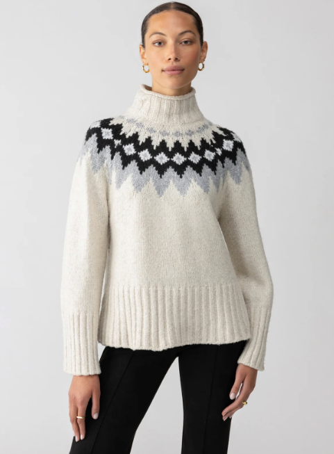 Sanctuary Tis The Season Fairisle Sweater | Almond