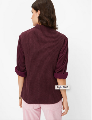 Brax Enie Sweater Vest | Berry + Navy