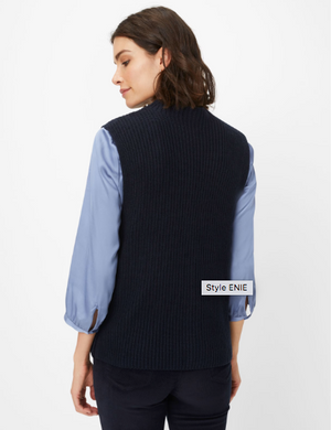 Brax Enie Sweater Vest | Berry + Navy